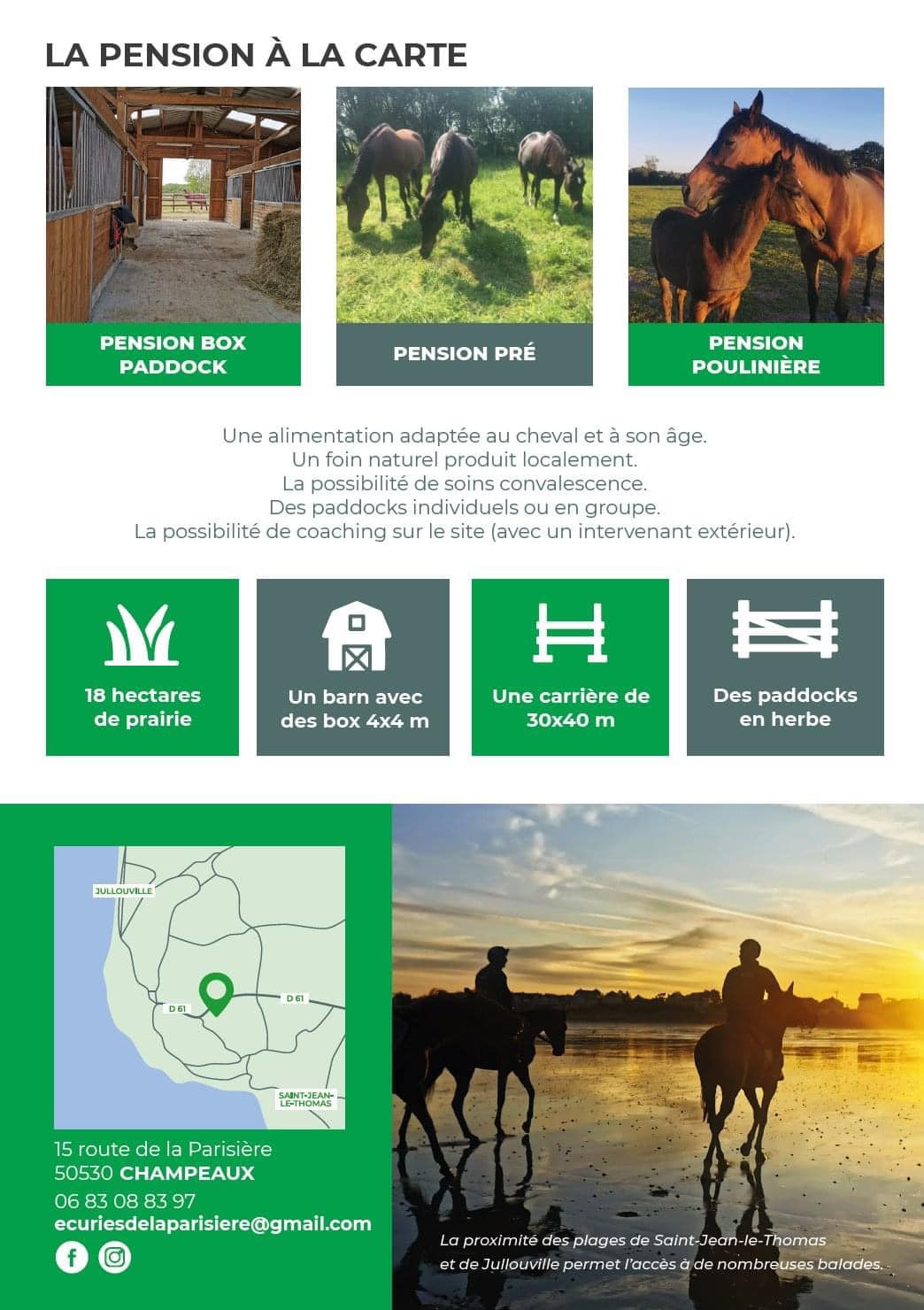 Image de l'annonce Pension chevaux à la carte
